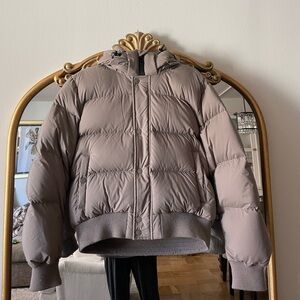 Aritzia Taupe Super Puff Puffer Jacket - lightly worn
